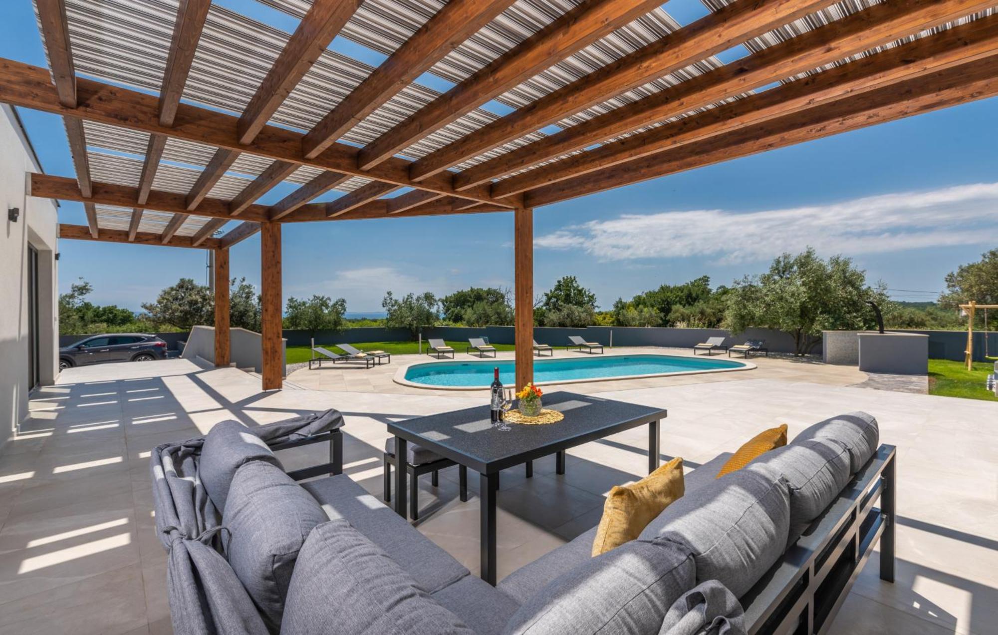 Villa Posidonia Near Pula With Sea View And Surrounded By Olive Trees Krnica Eksteriør bilde